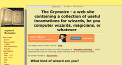 Desktop Screenshot of grymoire.com